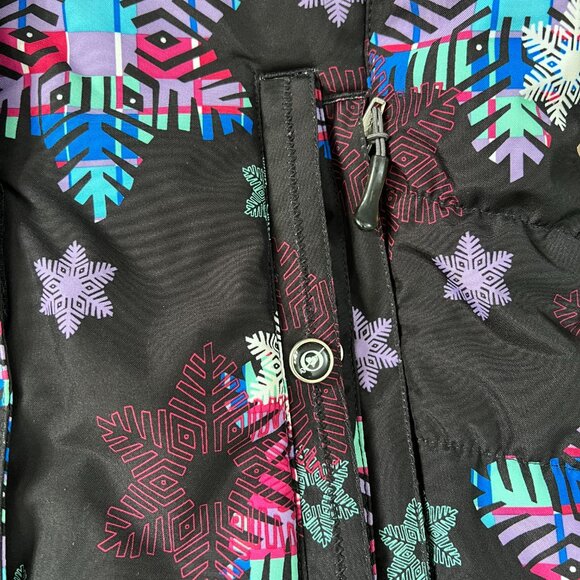 Obermeyer Snowflake Ski Jacket Black Sz Junior 16 - Picture 4 of 15
